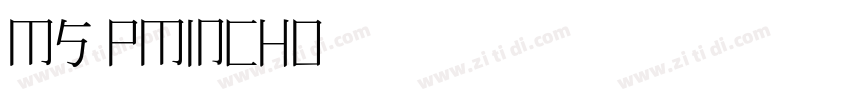 Ms PMincho字体转换